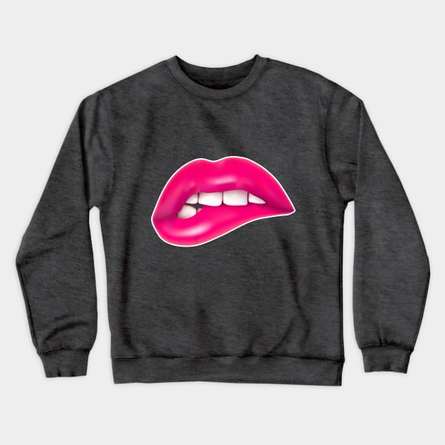 Lips - Graphic Design Tee Crewneck Sweatshirt by DankFutura